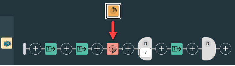 Replacing turn right 90 degree with turn left 90 degree. 